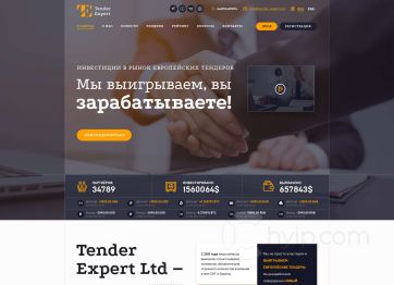 Изображение шаблона Tender-expert HYIP проекта