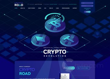 Изображение шаблона Crypto Road HYIP проекта
